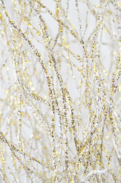 Birch Branches Snow Glitter